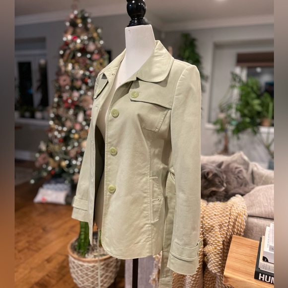 Pea coat (blazer-jacket) in pistachio green - Picture 2 of 12